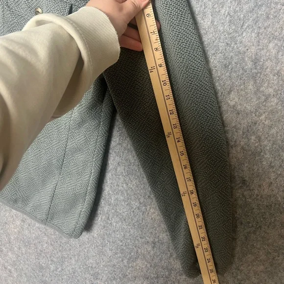 Taylor Stitch Men Size 40 Medium Slate Grid Pullover Fleece Jacket - Picture 5 of 7